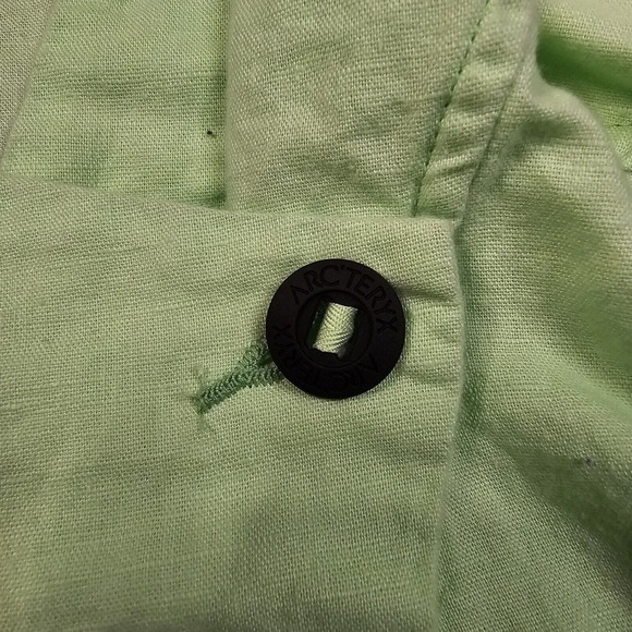 Arcteryx C'esta Linen Hoodie Womens Medium Yellow Anorak Gorpcore Hiking Outdoor - Picture 11 of 16